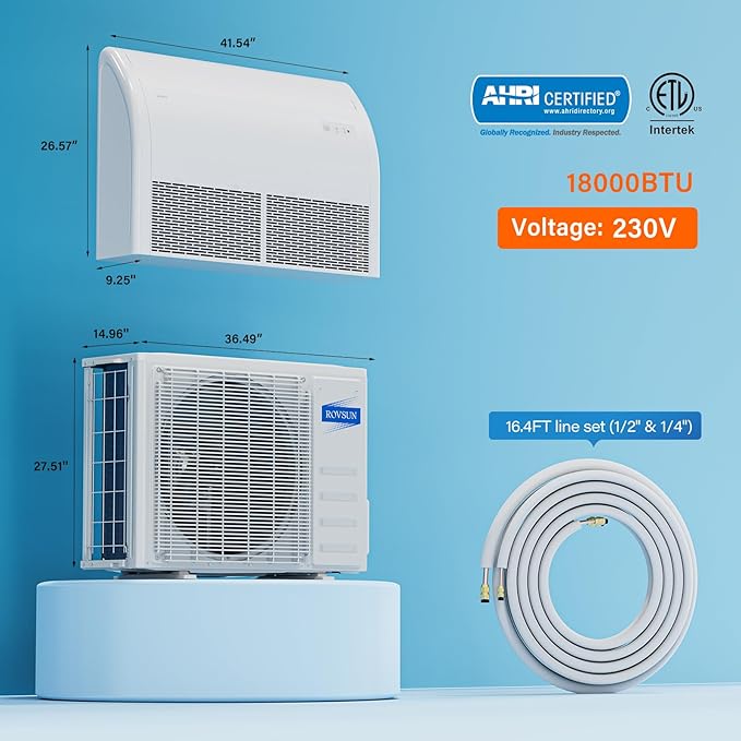 ROVSUN 18000 BTU Floor Ceiling Mounted Air Conditioner - Image 5