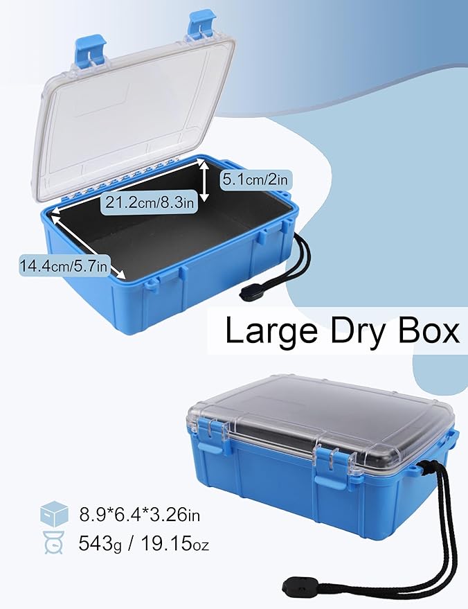 Beoccudo Large Waterproof Dry Box Waterproof Containers, Watertight Boat - Image 2