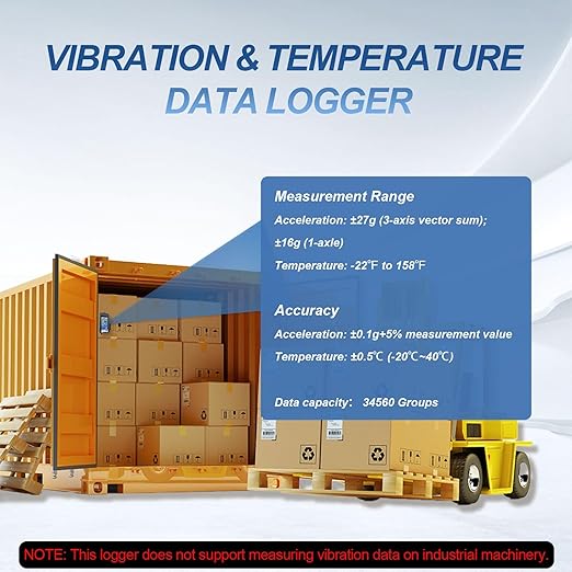 Tzone Vibration Data Logger 3-Axis Shock Datalogger USB - Image 5