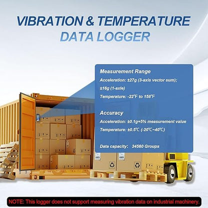 Tzone Vibration Data Logger 3-Axis Shock Datalogger USB - Image 5