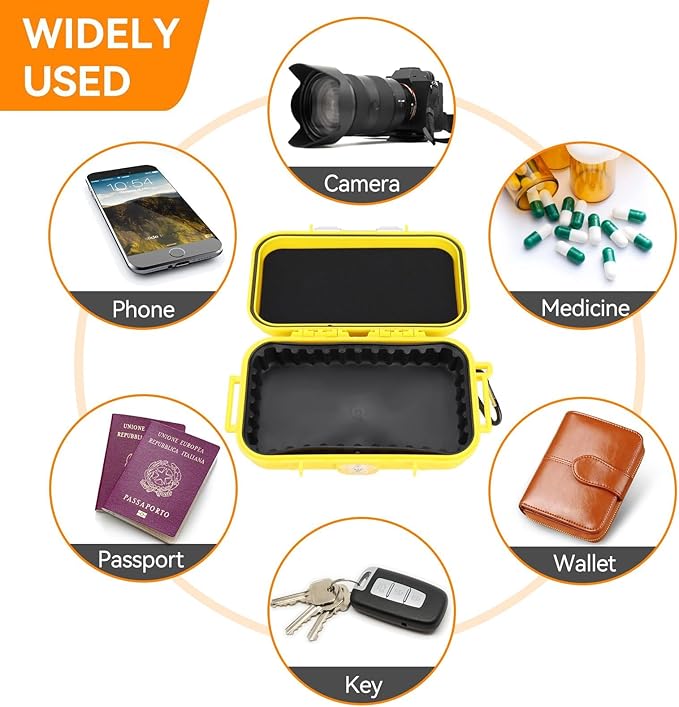 Dry Box Outdoor Waterproof Airtight Storage Case Hard Shell Wet Dry Box Carry - Image 3