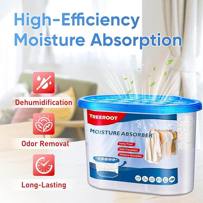 14 Pack Moisture Absorbers, 14 OZ Humidity Absorber Bucket, Moisture Absorbers - Image 3