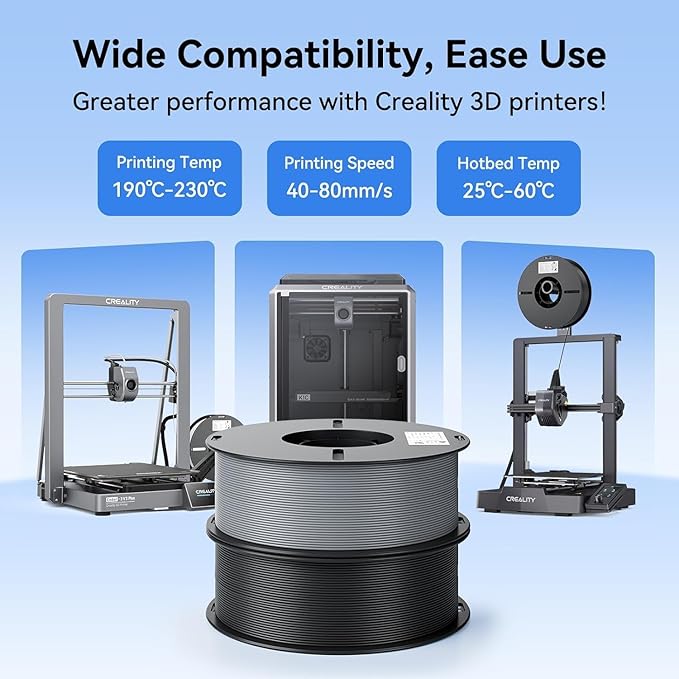 Creality 3D Printer Filament, Ender PLA Filament No-Tangling Strong Bonding - Image 2