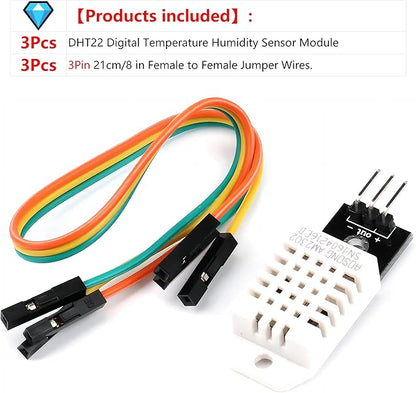WWZMDiB 3Pcs DHT22/AM2302 Digital Temperature and Humidity Sensor Module - Image 2