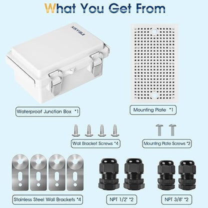 Waterproof Outdoor Project ABS Plastic Junction Box IP67 Weatherproof Dustproof - Image 7