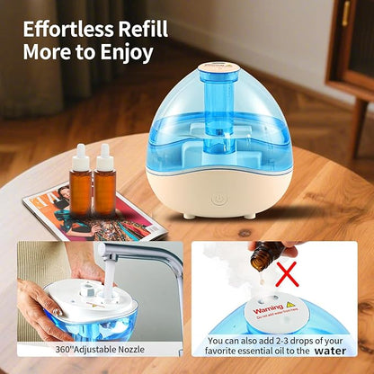 Cool Mist Humidifiers for Bedroom & Large Room Quiet Ultrasonic Air Humidifier - Image 4