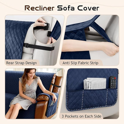 Arfntevss Waterproof Recliner Sectional Couch Covers - Image 4