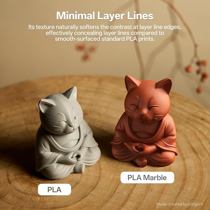 ANYCUBIC Marble PLA 3D Printer Filament, 3D Printing Rock PLA Filament 1.75mm - Image 3