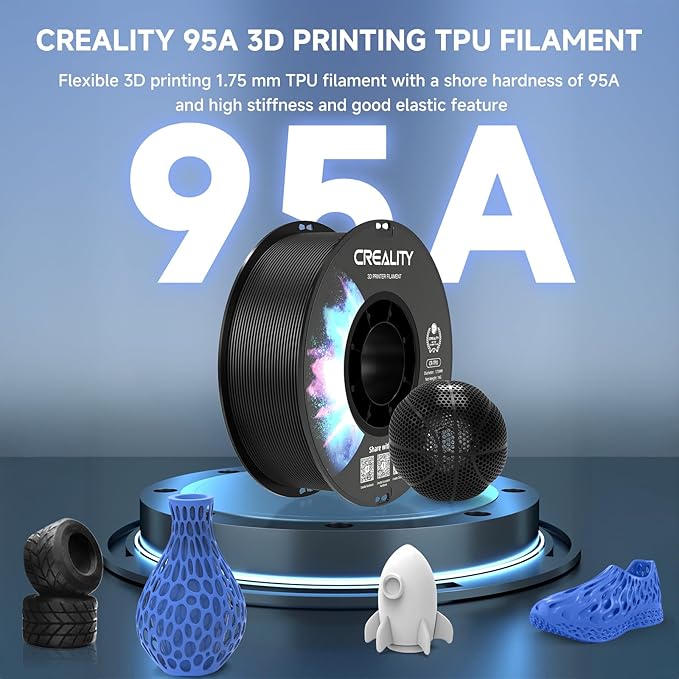 Official Creality TPU Filament, Flexible 3D Printer Filament 1.75mm, 95A Shore - Image 2