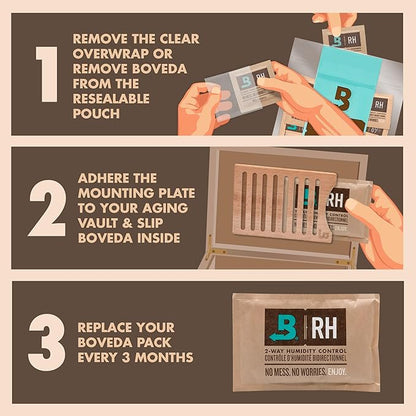 Boveda Cedar Wood Humidity Pack Holder - Image 2