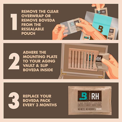 Boveda Cedar Wood Humidity Pack Holder - Image 4