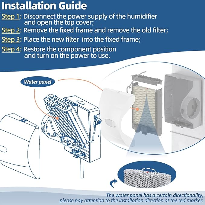 35 Humidifier Filter Pad Water Panel Replacement Compatible - Image 6