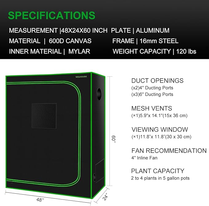 MELONFARM 4x2 Grow Tent - Image 7