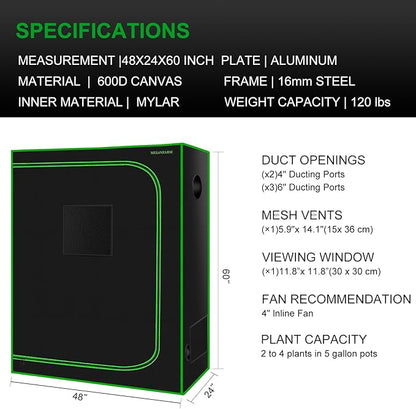 MELONFARM 4x2 Grow Tent - Image 7