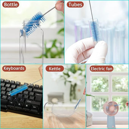 CiaraQ Bottle Cleaning Brushes, 8 Inch Nylon Tube Brush Set, Cleaner - Image 7