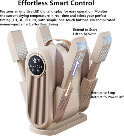 Volodya Portable Shoe Dryer and Boot Dryer Foldable Fast Drying Electric - Image 8