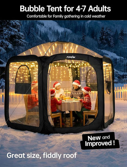Porayhut Pop Up Greenhouse Tent, Portable Large Walk-in Plant House 10’X10’ - Image 2
