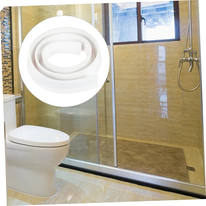 jojofuny 3m Toilet Water Retaining Strip Self-adhesive Bathroom Baffle - Image 2