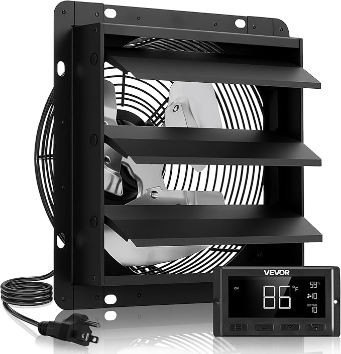 VEVOR 12 inch Exhaust Fan, Wall Mounted Attic Fan by VEVOR