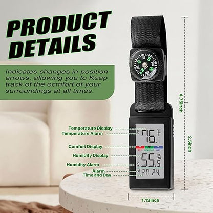 Indoor Outdoor Portable Thermometer Hygrometer - Image 3