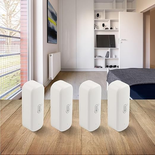 4PCS for Zigbee Wireless Temperature and Humidity Sensor Indoor Smart - Image 5