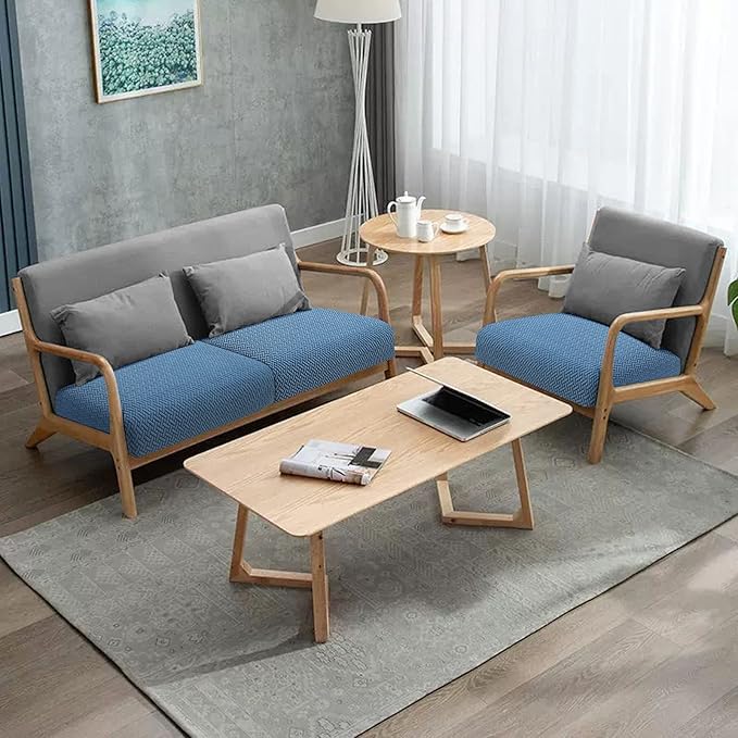 Fuloon Waterproof Couch Cushion Covers, Stretch Sofa Seat Cushion Slipcovers - Image 2