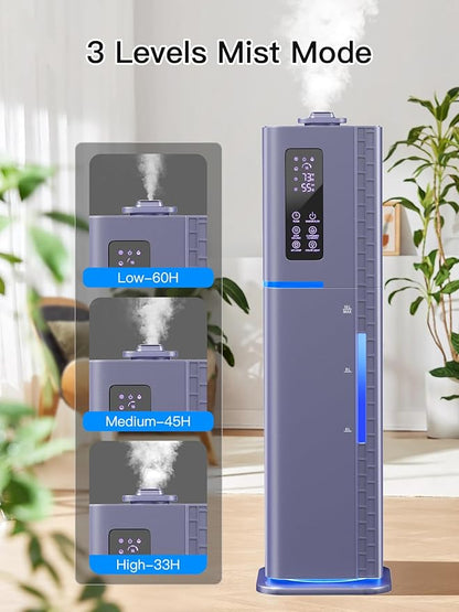 10L/2.64Gal Humidifiers for Bedroom, Top Fill Quiet Ultrasonic Cool Mist - Image 3