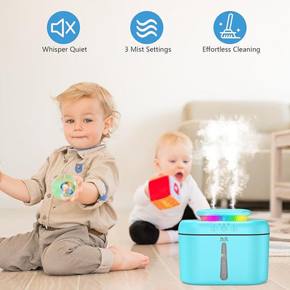 SZO Humidifiers for Bedroom, 2.5L Capacity, Auto Shut-Off, 16 dB Quiet - Image 2