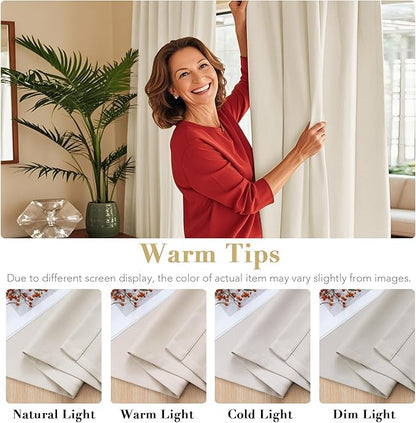 H.VERSAILTEX Light Reducing Curtains Thermal Insulated Window Treatment Panels - Image 3
