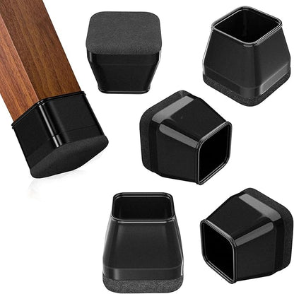 16Pcs Square Chair Leg Floor Protectors by BAIPOK