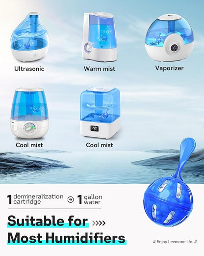 Leemone Humidifier Cleaner 6 Pack, Demineralization Cleaning Ball, Works in All - Image 3