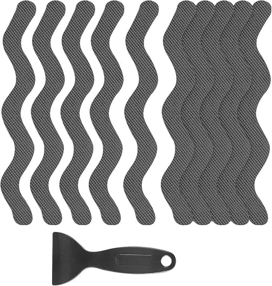 24 PCS Anti Slip Shower Stickers, Safety Bathtub Non Slip Strips, Adhesive by YAHENLI
