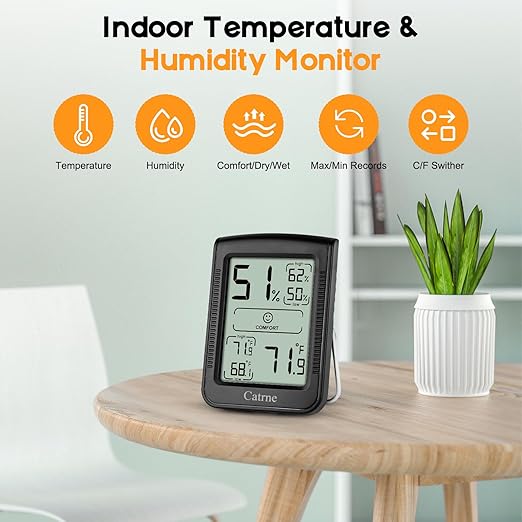 Digital Hygrometer Indoor Thermometer - Image 2