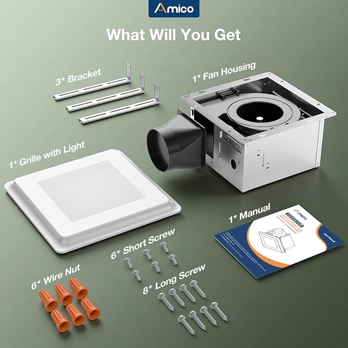 Amico Bathroom Exhaust Fan - Image 8