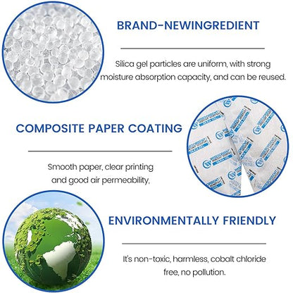 30 Packs 20 Gram Silica Gel Packets, Dessicant Packs - Image 2