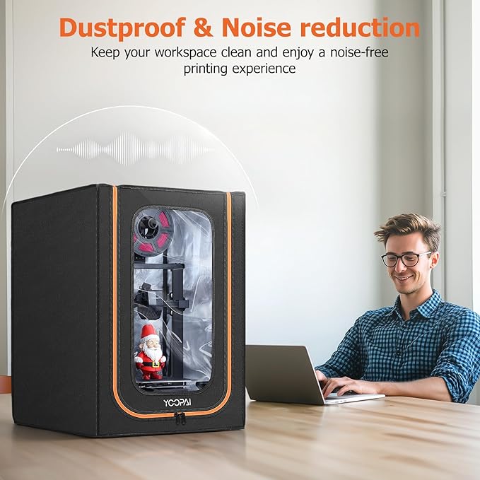 3D Printer Enclosure with LED Lighting, Fireproof Dustproof Tent Constant - Image 8