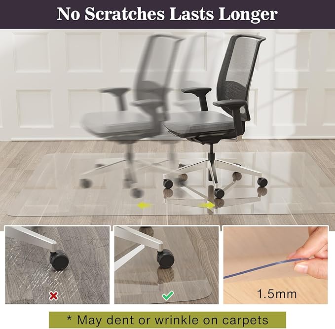 8'×10' Crystal Transparent Floor Mat - Image 4