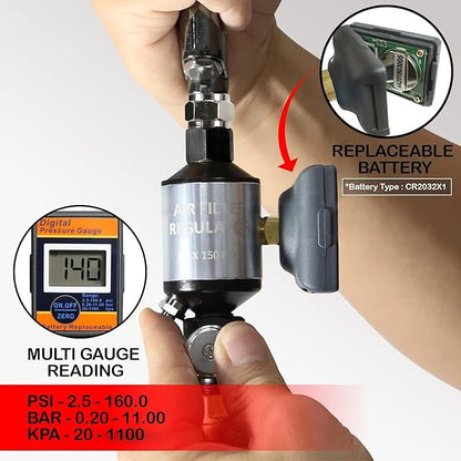 LE LEMATEC Digital Air Pressure Regulator & Water Separator - Image 2