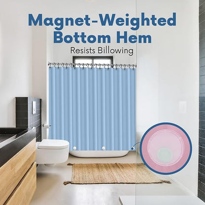 Premium Shower Curtain Liner, 6G PEVA Shower Curtain - Image 4