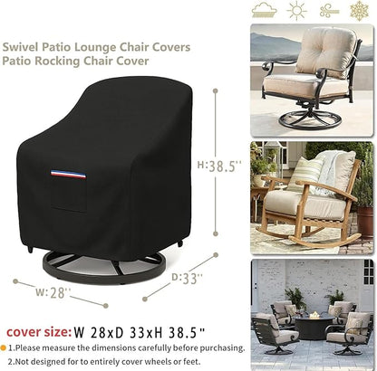 Outdoor Patio Chair Covers Waterproof, 28W x 33D x 38.5H inches Weather - Image 2