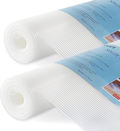 2 Rolls Shelf Liner, 14 Inches x 20 FEET Non-Slip Kitchen Cabinet Liner by TEZZ