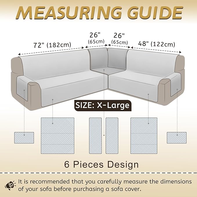 Arfntevss Waterproof Sectional Couch Covers L Shape Washable Velvet Sofa Cover - Image 5