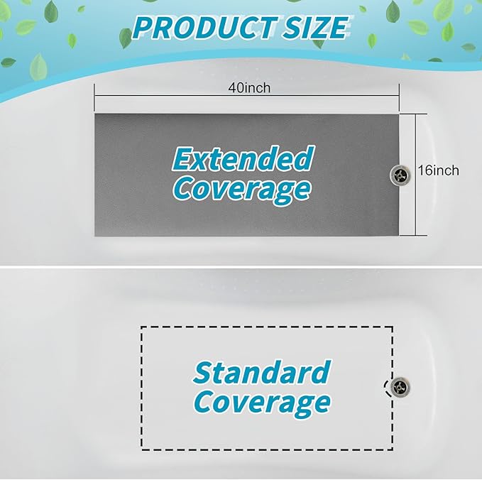 16" x 40" Non Slip Bathtub Mat - Image 3