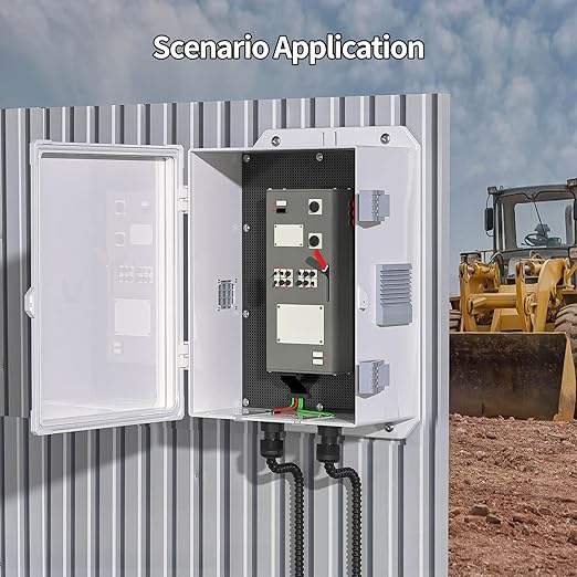 Outdoor Electrical Junction Box, ABS Water Resistant Enclosure - Image 5
