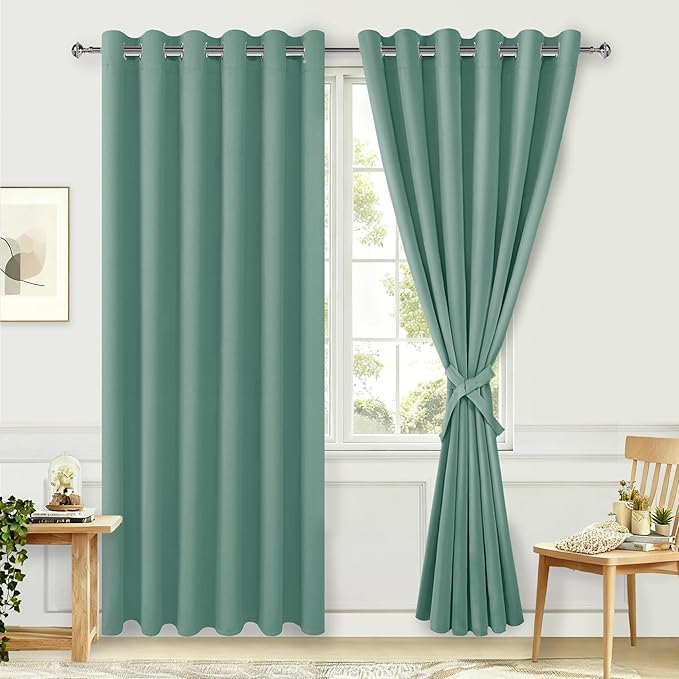Hiasan Room Darkening Curtains for Bedroom, 70 x 84 Inches by Hiasan