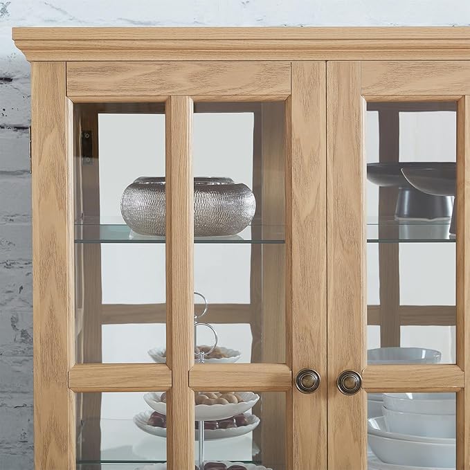 Lighted Glass Curio Cabinet - Image 5