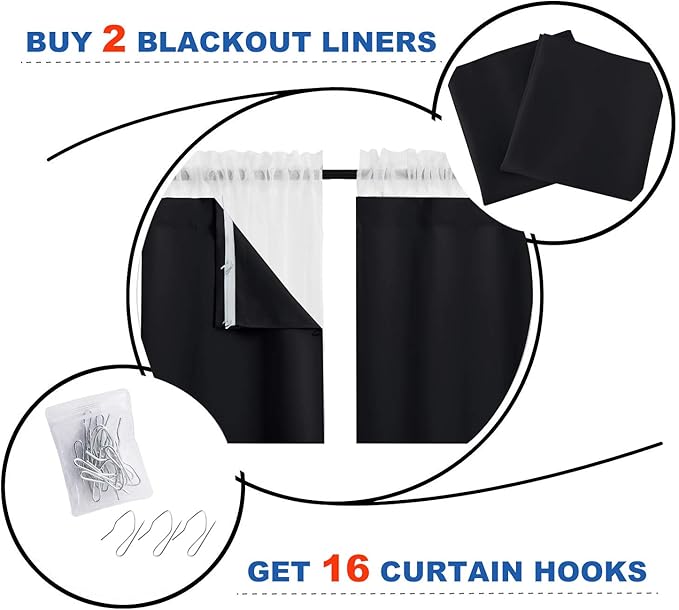NICETOWN Thermal Insulated Blackout Liner - Image 3