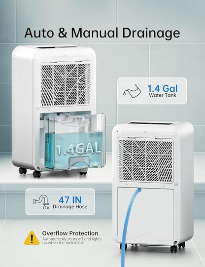 HUMSURE 4500 Sq. Ft 80 Pints Dehumidifier Equipped - Image 4
