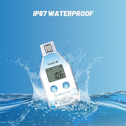 Tzone Digital Temperature Data Logger USB Single Use Temp Recorder 5 Packs - Image 5