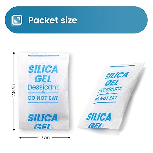 Silica Gel Packets, Moisture Absorbers Desiccant Packs - Image 2